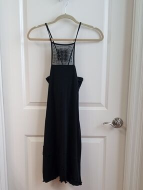 NWOT Moda International Dress Sexy Beaded Front w/Back Criss Cross Straps. Small